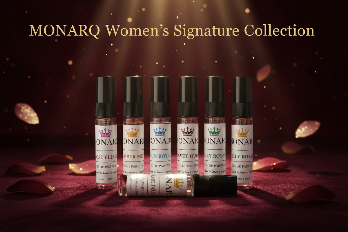 MONARQ WOMEN'S SIGNATURE COLLECTION  6 × Luxury Fragrance Tester Set